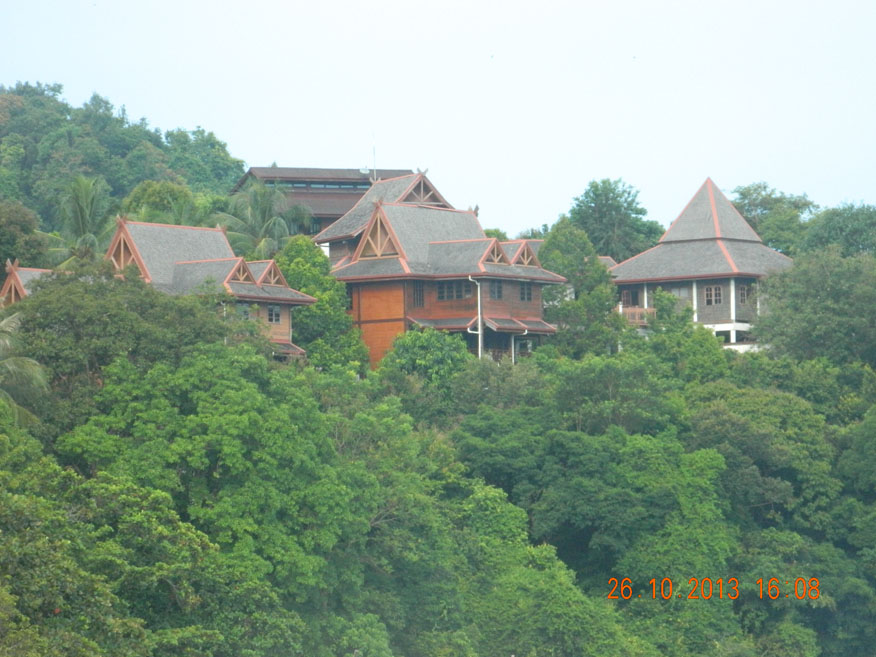 Luxury resort at Pantai Tengah Beach