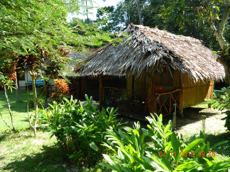 Jungle huts at Paradise Lost