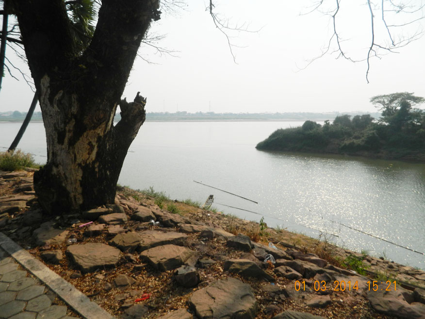 Confluence of Xan and Mekong Rivers, Pakxan