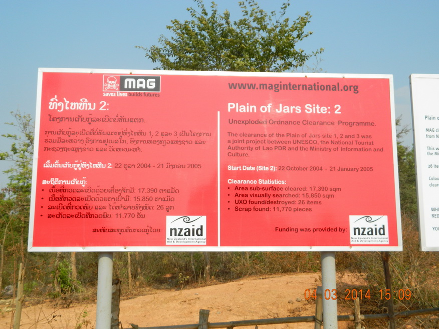 MAG sign, Jar Site 2 Phonsavan