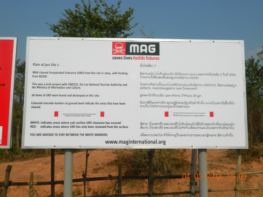 MAG sign, Jar Site 2 Phonsavan