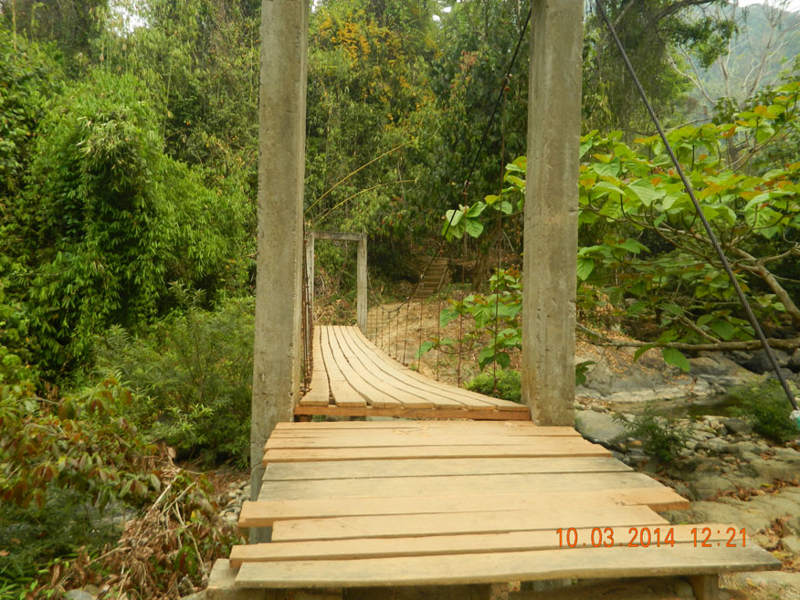 Plank Bridge, Kaeng Nyui Vang Vieng