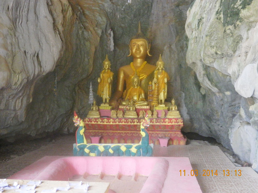 Buddha Image at Tahm Chang, Vang Vieng
