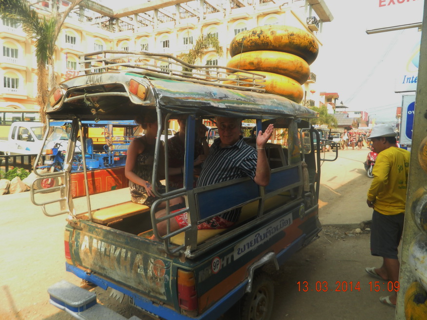 Departure for Tubing, Vang Vieng