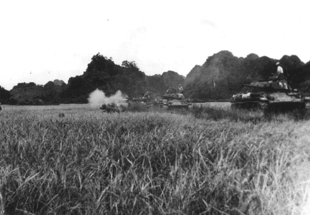 French M24s at Dien Bien Phu