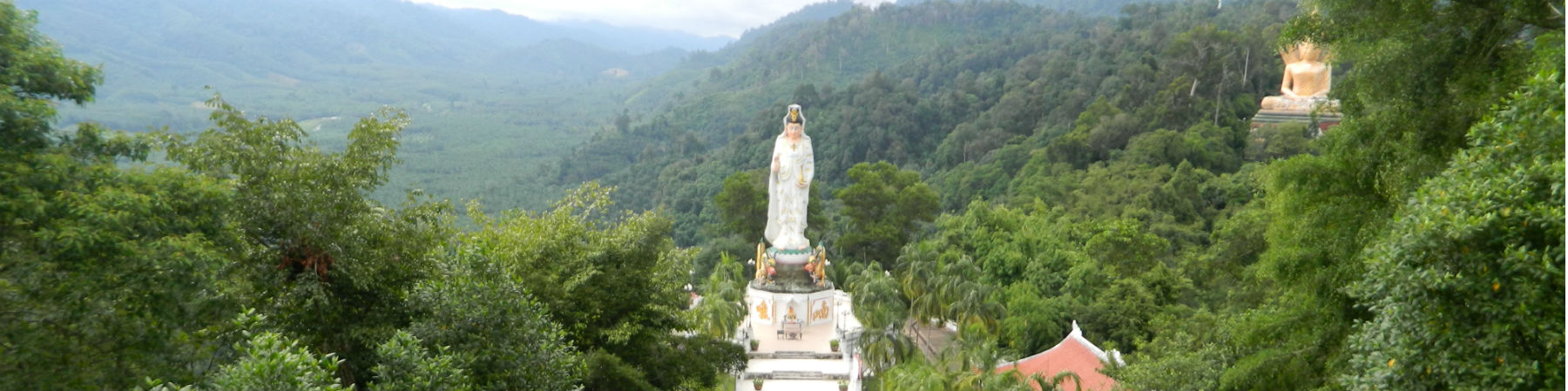 The Statue of Kwam Im, the Chinese Goddess of Mercy at Wat Bang Riang, Tha Put District, Phang Nga Province